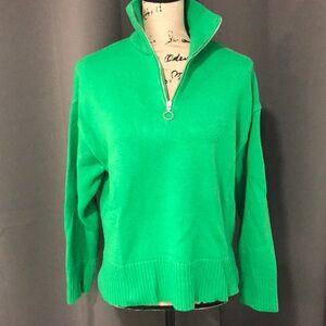 Zara Green Turtleneck Sweater